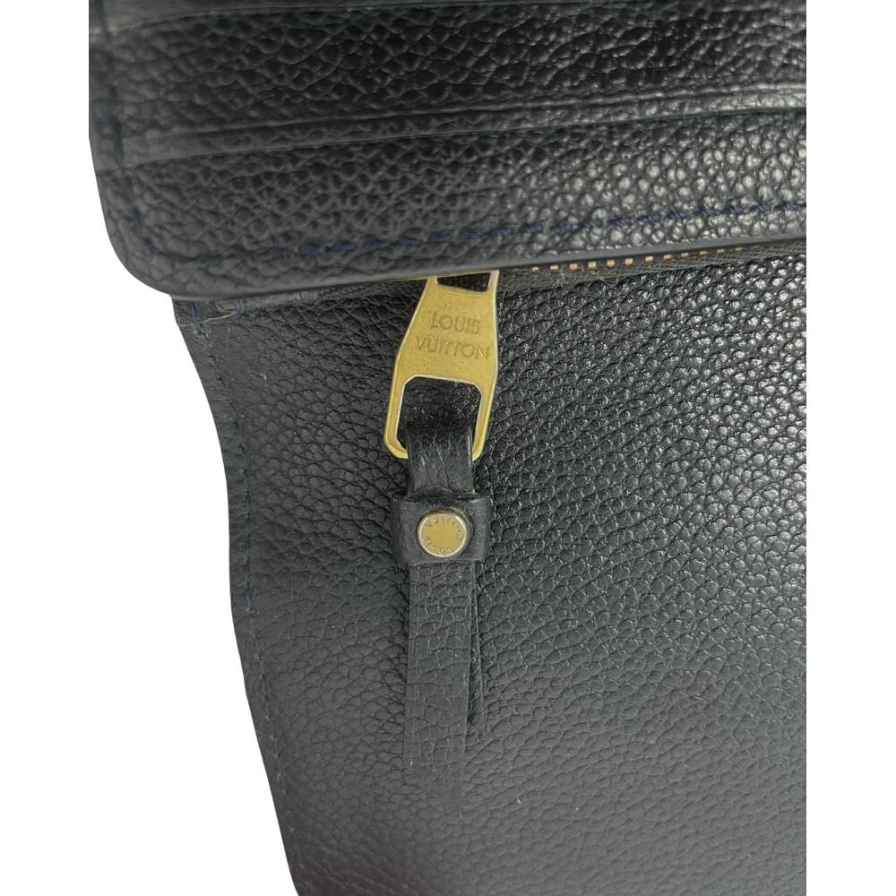 Louis Vuitton Wallet Long Continental LV Empreinte Logo Black Leather Gold Zip - Picture 6 of 8